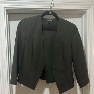 Olive Skirt Suit set